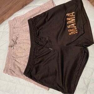 Stylish Black and Gray set of  Women's Mama Shorts sz XL